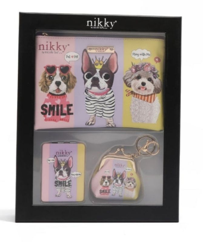 CONJUNTO TRES PIEZAS NICOLE LEE BEST BUDDIES PACK REGALO PERROS