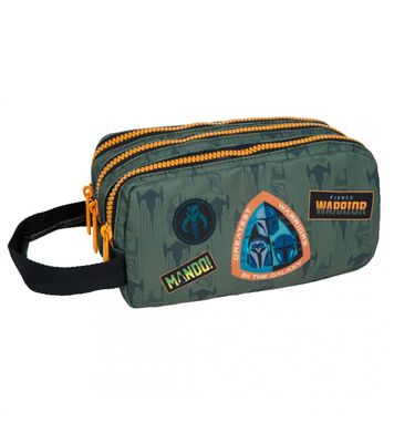 ESTUCHE PORTATODO STAR WARS MANDALORIAN TRIPLE PRIMUS COOLPACK TRES CREMALLERAS 