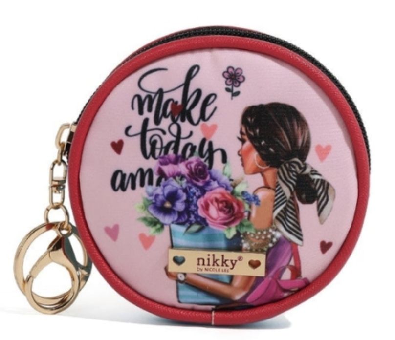 MONEDERO REDONDO NIKKY NICOLE LEE FLOWER DAY CON LLAVERO MONEDERO REDONDO NIKKY NICOLE LEE FLOWER DAY CON LLAVERO