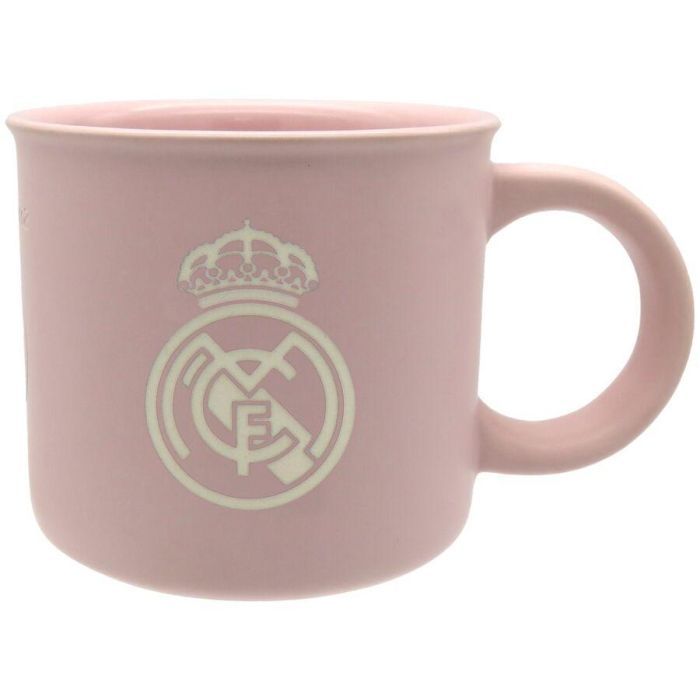 TAZA REAL MADRID CERÁMICA MUG ROSA 430 ML