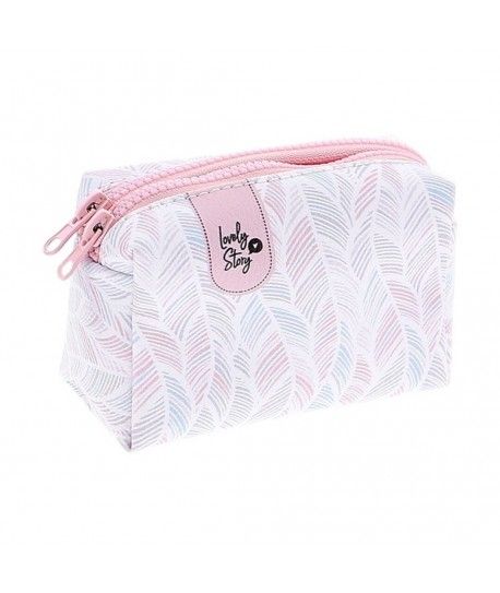 MONEDERO DOS CREMALLERAS LOVELY STORY PLUMAS 
