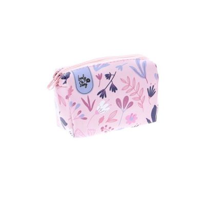 MONEDERO DOS CREMALLERAS LOVELY STORY  PINK BLOOM