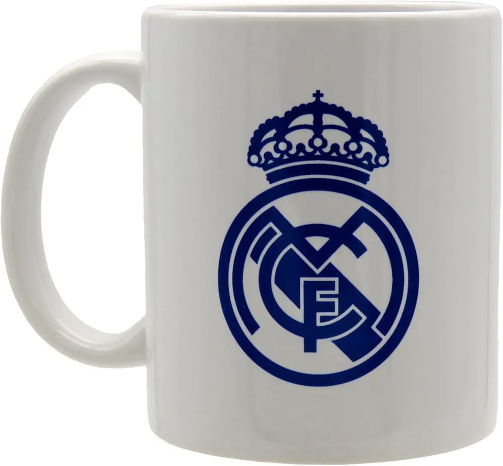 TAZA REAL MADRID CERÁMICA MUG BLANCO 330 ml