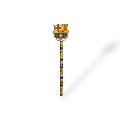 LÁPIZ BARÇA CON GOMA DE BORRAR FUTBOL CLUB BARCELONA 