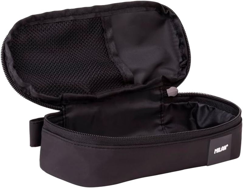 ESTUCHE OVALADO MILAN NEGRO 