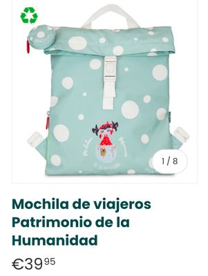MOCHILA DE VIAJE PATRIMONIO DE LA HUMANIDAD PEPITA VIAJERA 