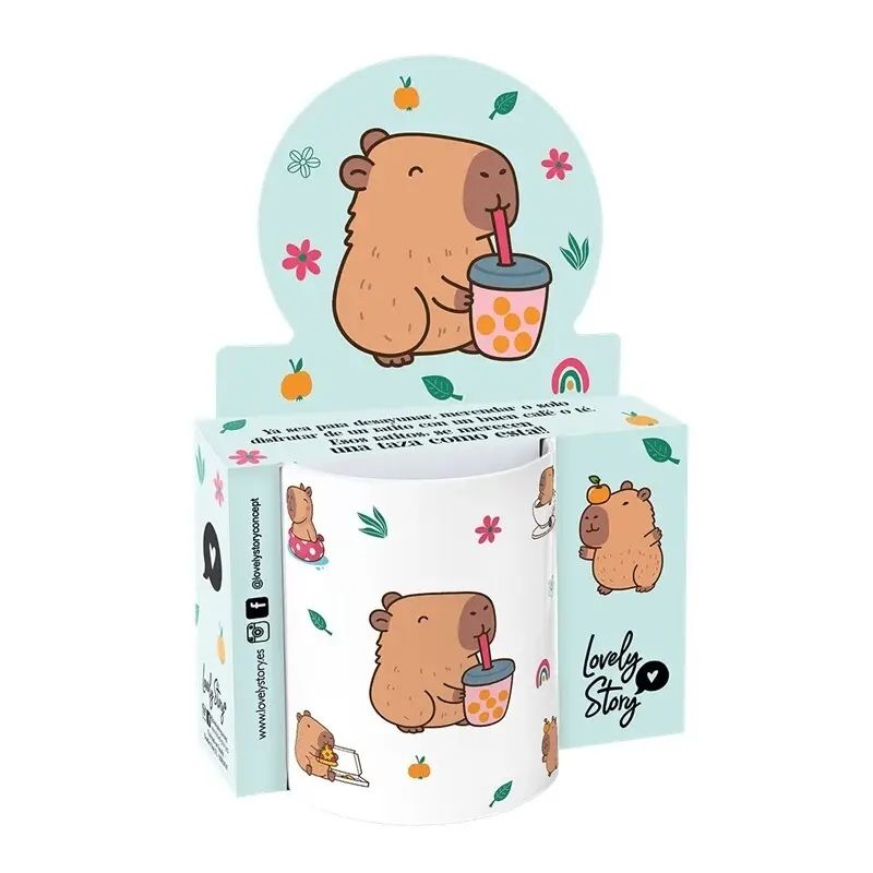 TAZA CAPYBARA TE LOVELY STORY CAPIBARA  TAZA CAPYBARA TE LOVELY STORY CAPIBARA