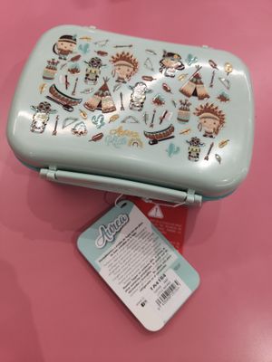 FIAMBRERA LUNCH BOX CON ENFRIADOR PARA EL CONGELADOR INDIOS LOVELY STORY AUREA VERDE