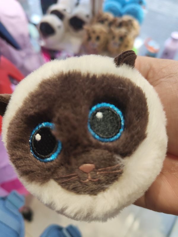 PELUCHE TY BALLONS GATO SIAMÉS 10 CM
