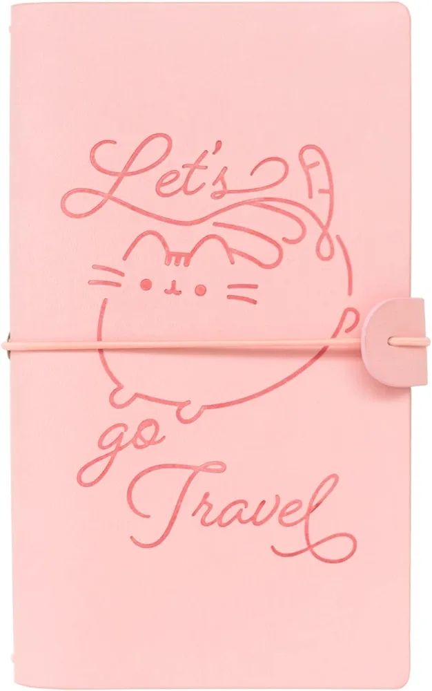 CUADERNO DE VIAJE PUSHEEN TRAVEL JOURNAL LIBRETA VIAJERA ROSA 