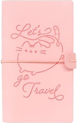 CUADERNO DE VIAJE PUSHEEN TRAVEL JOURNAL LIBRETA VIAJERA ROSA 
