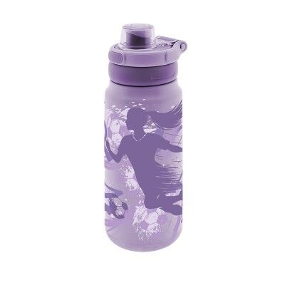 BOTELLA TÉRMICA SPORT FUTBOL FEMENINO 750 ML AUREA LILA 