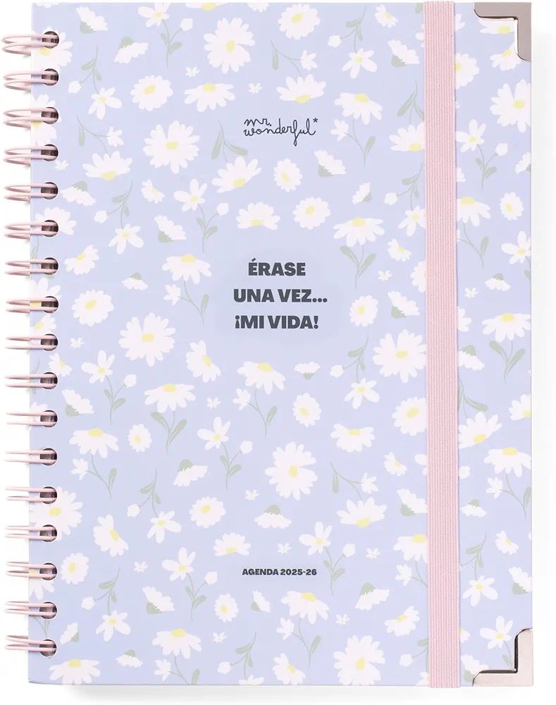 AGENDA MR. WONDERFUL ÉRASE UNA VEZ...¡MI VIDA! A5 SEMANAL 2025-26