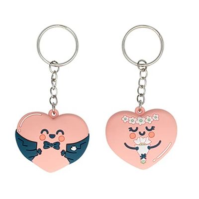 LLAVERO PAREJA NOVIOS MR WONDERFUL GOMA 