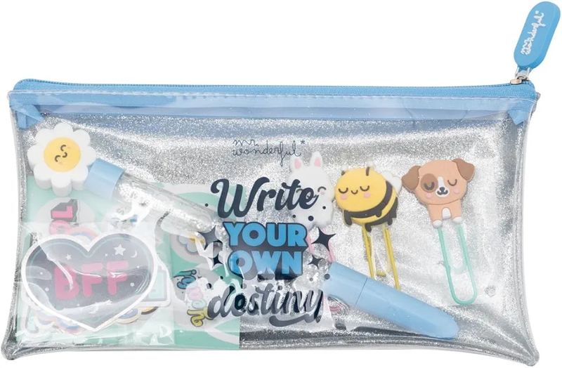 ESTUCHE TRASPARENTE PURPURINA MR. WONDERFUL 