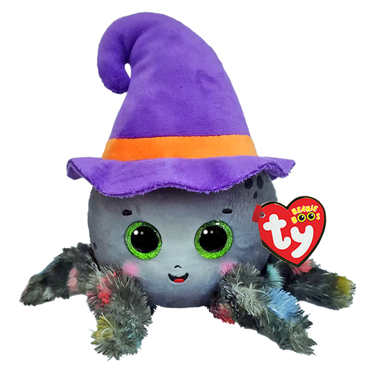 PELUCHE TY ARAÑA WEAVER HALLOWEEN 15CM