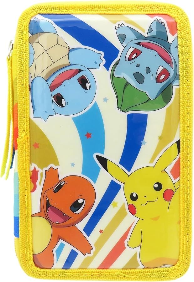 PLUMIER TRIPLE POKEMON ESTUCHE ESCOLAR tres cremalleras PLUMIER TRIPLE POKEMON ESTUCHE ESCOLAR tres cremalleras