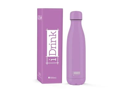 BOTELLA TÉRMICA VIOLETA I DRINK 500 ML LILA MALVA 