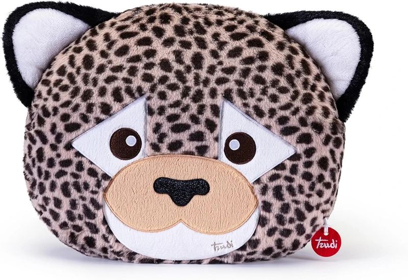 COJÍN LEOPARDO PELUCHE TRUDI almohada decorativa de felpa con decoración de animales 