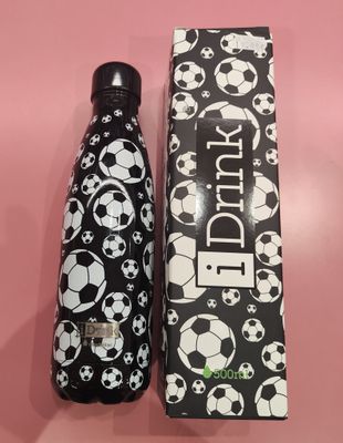 BOTELLA FUTBOL I DRINK 500 ML ACERO INOXIDABLE FOOTBALL FÚTBOL 