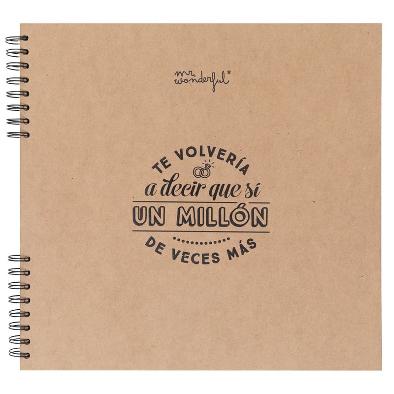 ÁLBUM DE FOTOS MR. WONDERFUL ICONIC ALBUM DE FOTOS PARA BODA " obsequio Sando"