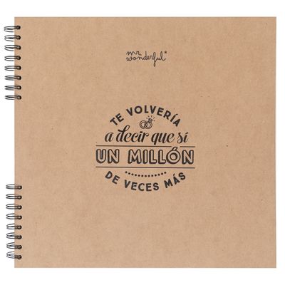 ÁLBUM DE FOTOS MR. WONDERFUL ICONIC ALBUM DE FOTOS PARA BODA " obsequio Sando"