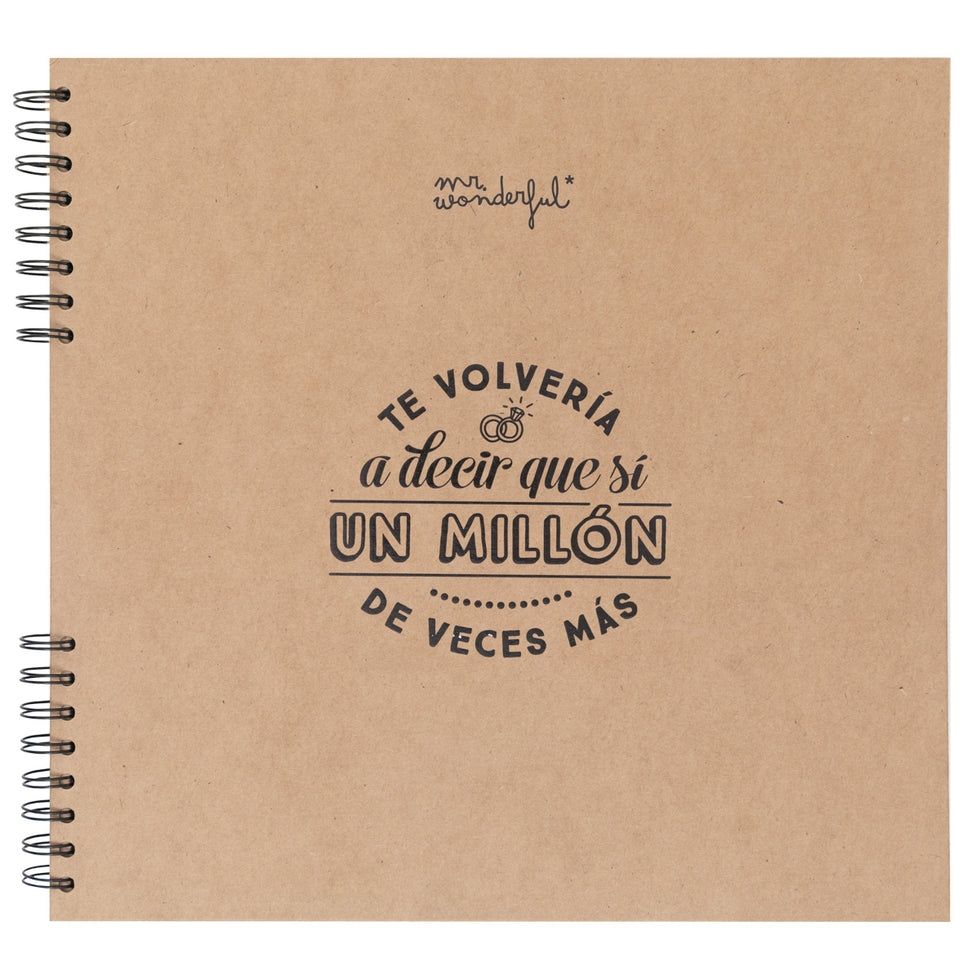 ÁLBUM DE FOTOS MR. WONDERFUL ICONIC ALBUM DE FOTOS PARA BODA ÁLBUM DE FOTOS MR. WONDERFUL ICONIC ALBUM DE FOTOS PARA BODA " obsequio Sando"