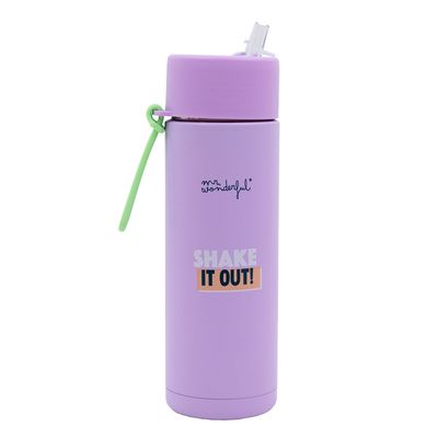 BOTELLA TÉRMICA MR WONDERFUL LILA 750 ML ACERO INOXIDABLE 