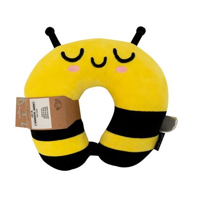 COJÍN CERVICAL MR WONDERFUL ABEJA COJÍN DE VIAJE INFANTIL de peluche  COJÍN CERVICAL MR WONDERFUL ABEJA COJÍN DE VIAJE INFANTIL de peluche