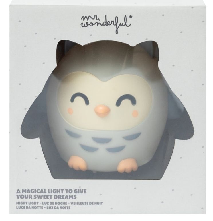 LUZ NOCTURNA QUITAMIEDOS MR WONDERFUL BÚHO LÁMPARA LUZ NOCTURNA QUITAMIEDOS MR WONDERFUL BÚHO LÁMPARA