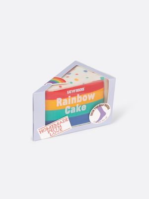 CALCETINES DIVERTIDOS PASTEL EAT MY SHOCKS TROZO DE TARTA ADULTO 