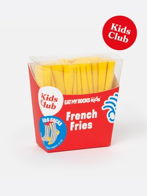 CALCETINES DIVERTIDOS PATATAS FRITAS EAT MY SHOCKS INFANTIL NIÑOS 