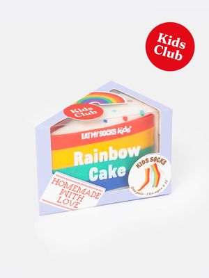 CALCETINES DIVERTIDOS PASTEL EAT MY SHOCKS TROZO DE TARTA INFANTIL NIÑOS 