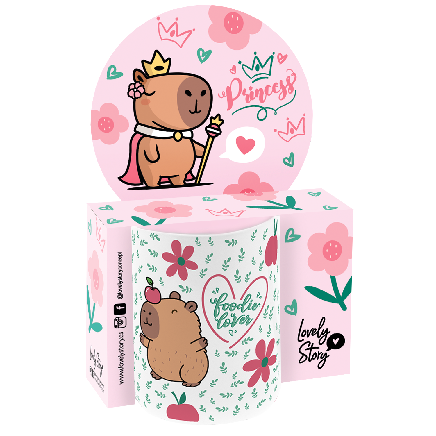 TAZA CAPIBARA 330 ml LOVELY STORY MUG CAPYBARA 