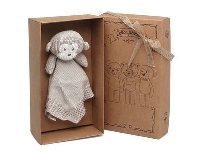 DOUDOU MONO KIOKIDS 25 CM MANTITA BEBÉ  DOUDOU MONO KIOKIDS 25 CM MANTITA BEBÉ