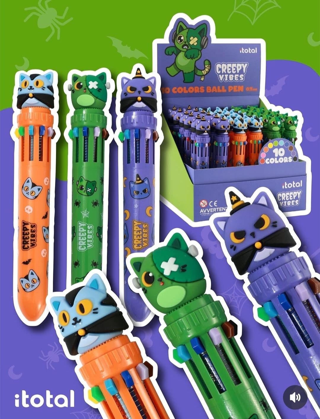 BOLÍGRAFO 10 COLORES HALLOWEEN I TOTAL 