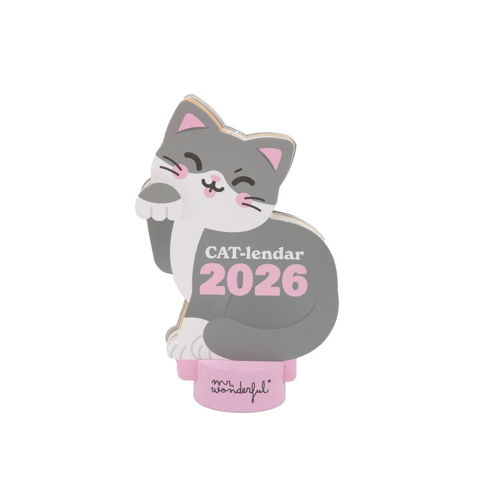 CALENDARIO GATO CON PEANA MR WONDERFUL 2026 CAT - LENDAR CALENDARIO GATO CON PEANA MR WONDERFUL 2026 CAT - LENDAR