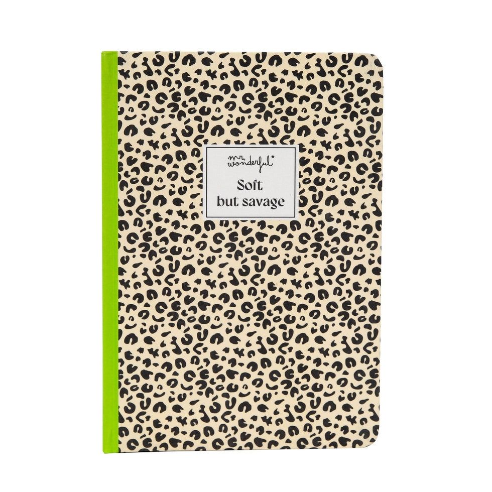 LIBRETA A5 MR WONDERFUL ANIMAL PRINT TOPOS  LIBRETA A5 MR WONDERFUL ANIMAL PRINT TOPOS