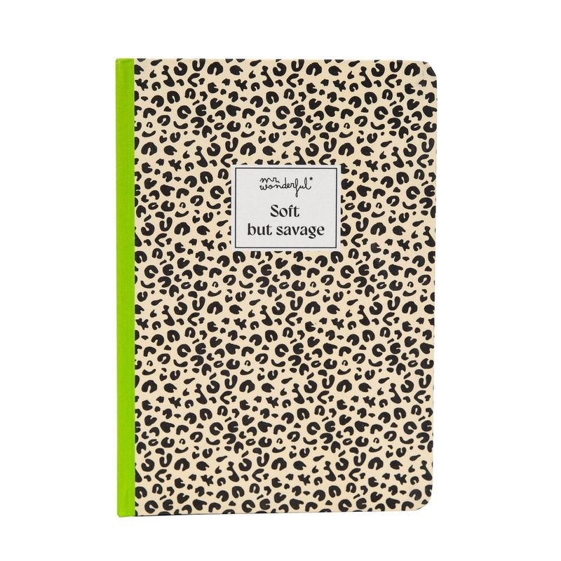 LIBRETA A5 MR WONDERFUL ANIMAL PRINT TOPOS 