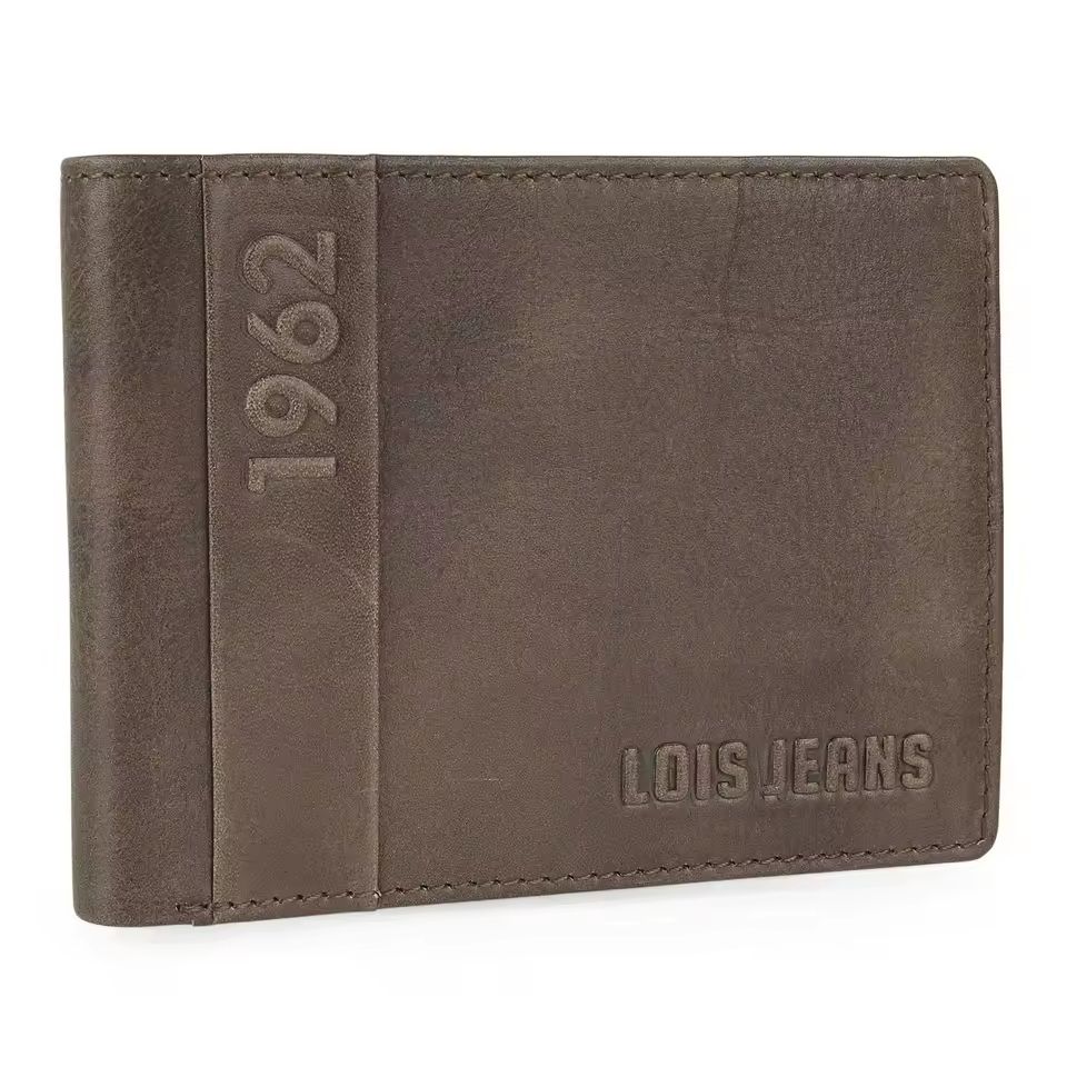 CARTERA HOMBRE LOIS BILLETERA PIEL APAISADA MARRÓN AMERICANO CARTERA HOMBRE LOIS BILLETERA PIEL APAISADA MARRÓN AMERICANO
