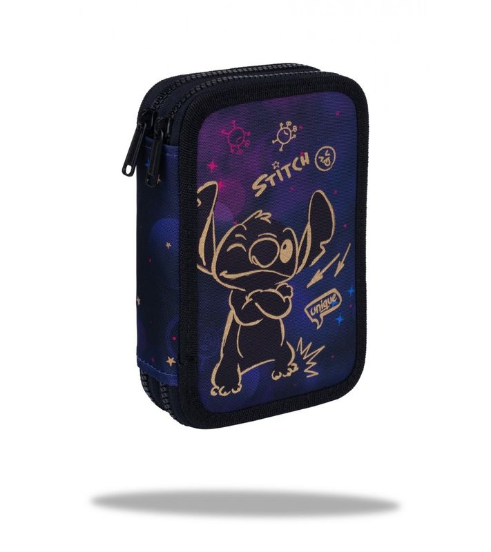 STITCH PLUMIER 2 PISOS COOLPACK STITCH GOLD DISNEY JUMPER 2 estuche escolar 2 CREMALLERAS