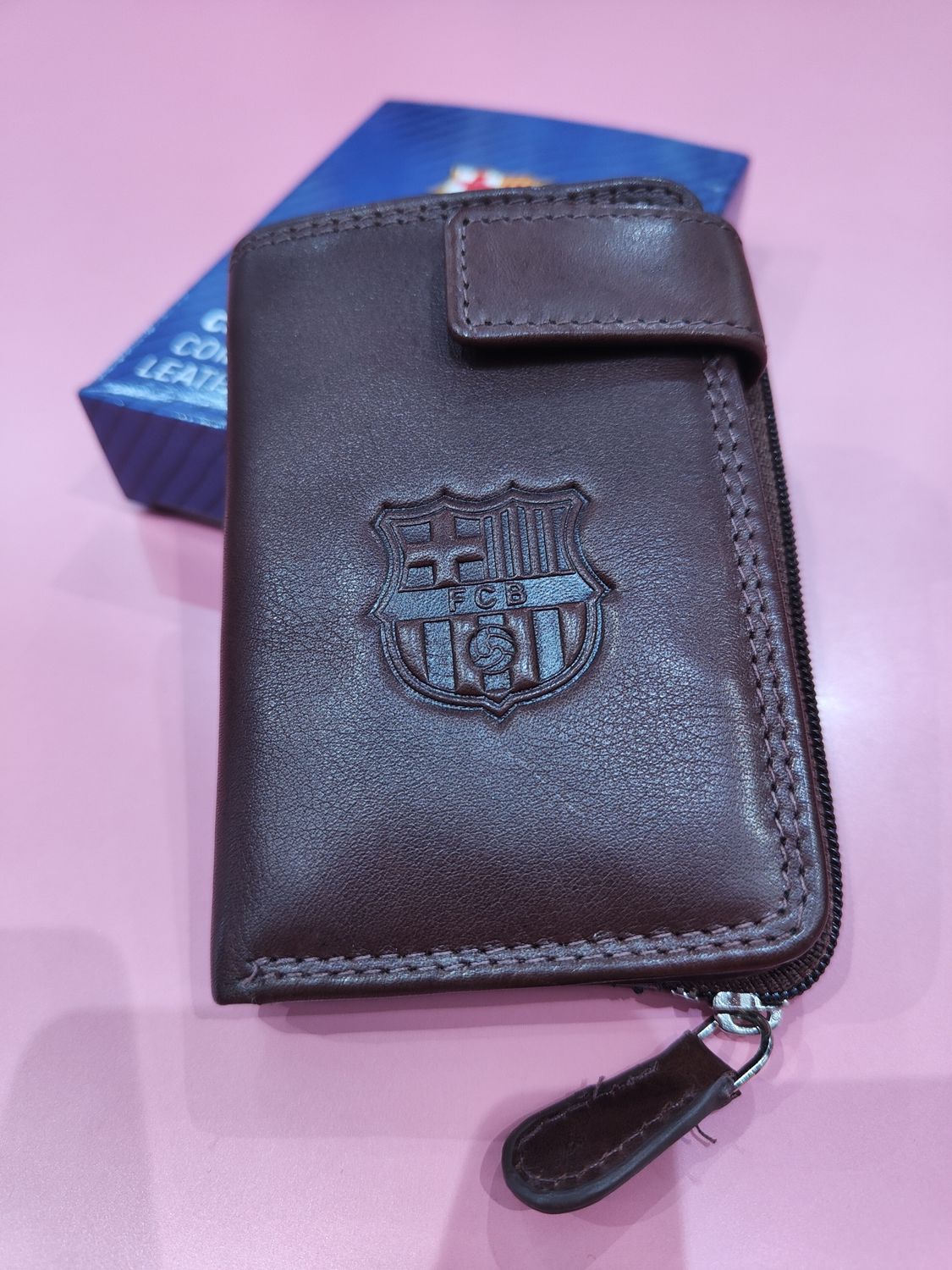 MINI BILLETERO TARJETERO BARÇA FC BARCELONA MARRÓN MINI BILLETERO TARJETERO BARÇA FC BARCELONA MARRÓN