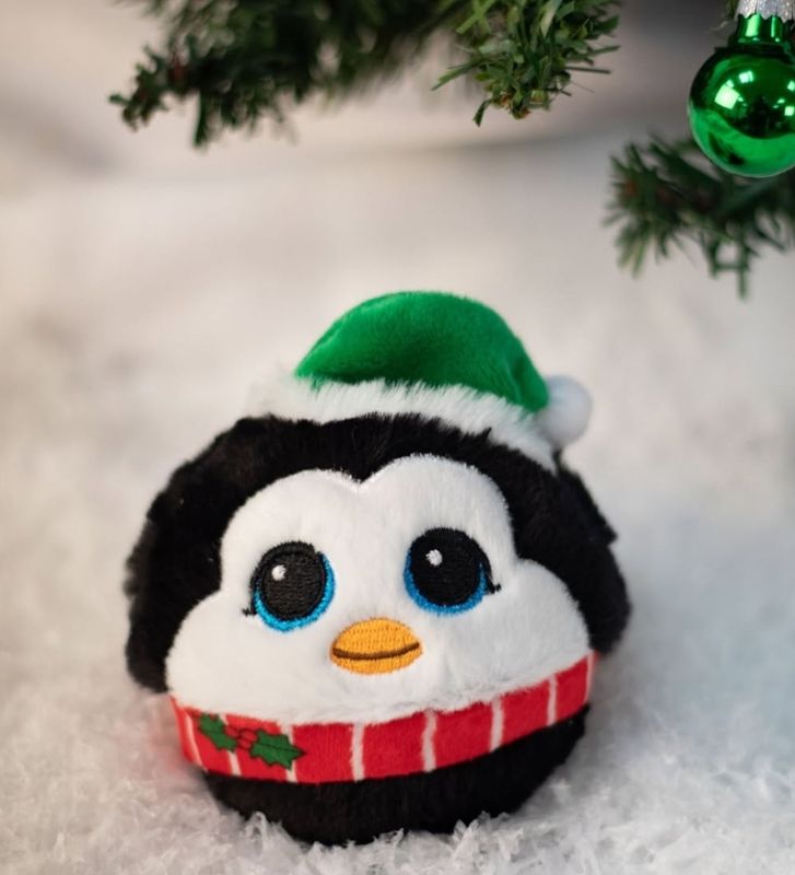 PELUCHE TY BALLONS BOUNCER PINGÜINO NAVIDAD PELOTA PELUCHE 