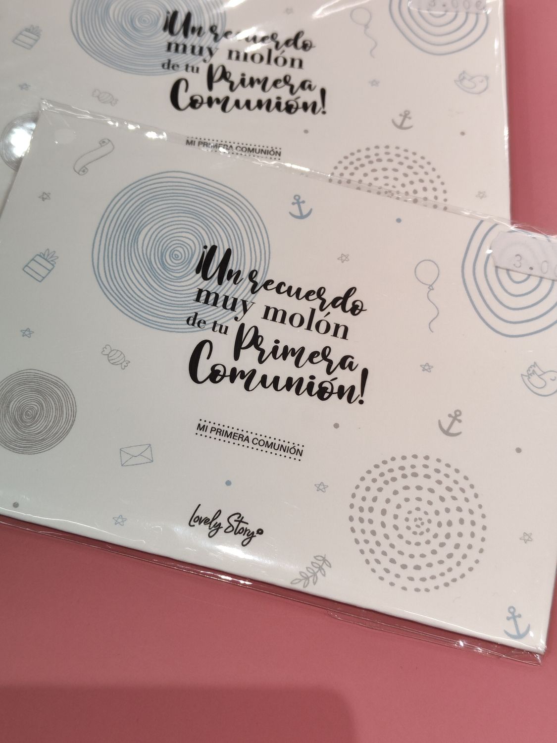 TARJETA MONEDERO FELICITACIÓN COMUNIÓN POSTAL LOVELY STORY 