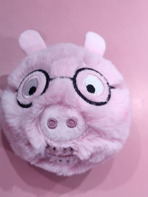 PELOTA PELUCHE TY PAPÁ PIG BEANIE BOUNCERS CERDITO PEPPA PIG PELOTA SALTARINA 