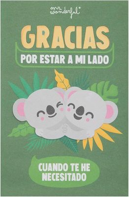 TARJETA POSTAL FELICITACIÓN GRACIAS POR ESTAR A MI LADO... MR WONDERFUL TARJETA POSTAL FELICITACIÓN GRACIAS POR ESTAR A MI LADO... MR WONDERFUL