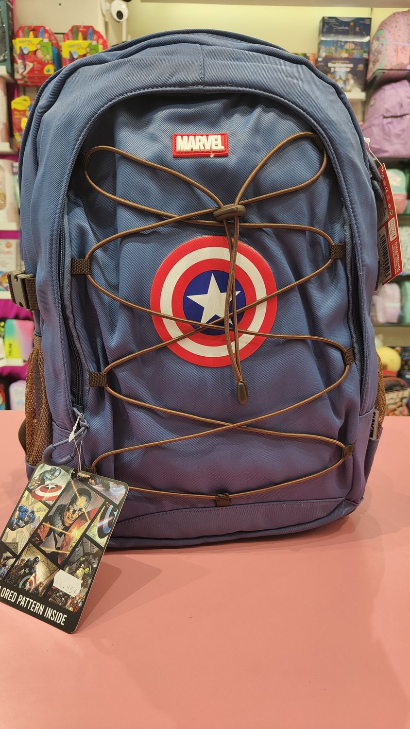 MOCHILA JUVENIL MARVEL CAPITAN AMÉRICA GRANDE KARACTERMANIA MOCHILA JUVENIL MARVEL CAPITAN AMÉRICA GRANDE KARACTERMANIA
