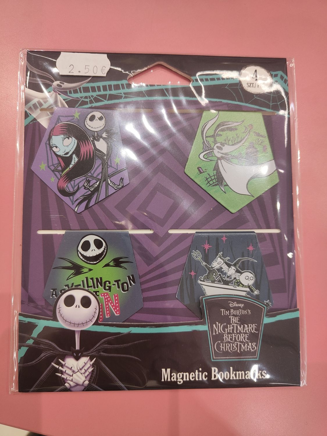 PUNTOS DE LIBRO MAGNÉTICOS PESADILLA ANTES DE NAVIDAD COOLPACK PACK 4 