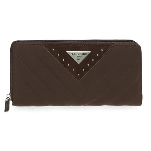 BILLETERO LARGO MUJER PEPE JEANS NATALIE MARRÓN REBAJAS BILLETERO LARGO MUJER PEPE JEANS NATALIE MARRÓN REBAJAS