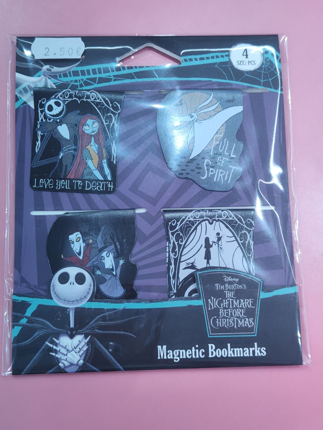 PUNTOS DE LIBRO MAGNÉTICOS PESADILLA ANTES DE NAVIDAD COOLPACK PACK 4 